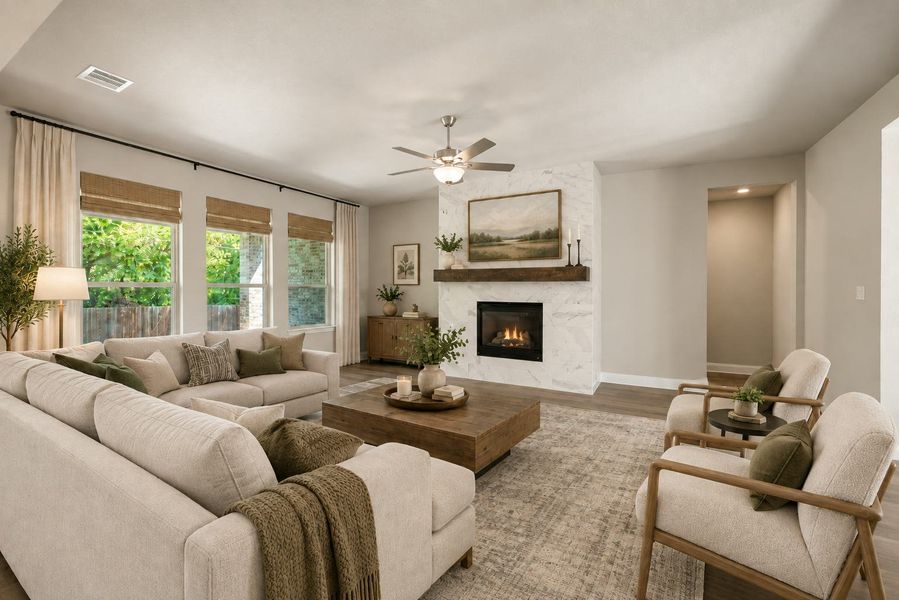 Furnished interior view inside a new home in Kentsdale Farms, DeSoto (Image 5).