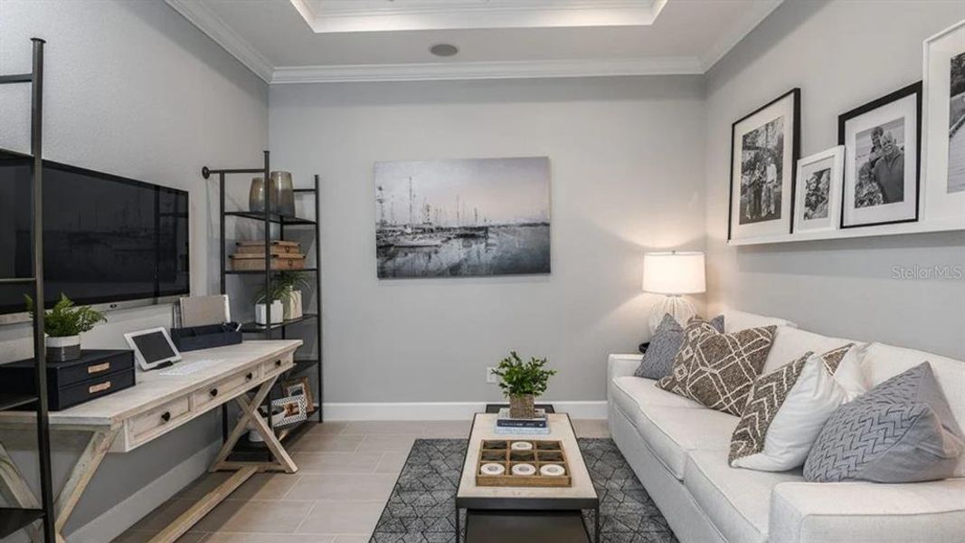 Furnished interior view inside a new home in Esplanade at Azario Lakewood Ranch, Bradenton (Image 17).
