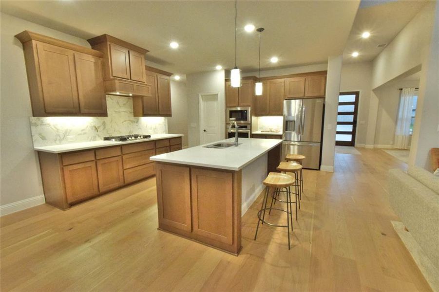 Furnished interior view inside a new home in Abe's Landing, Granbury (Image 18).