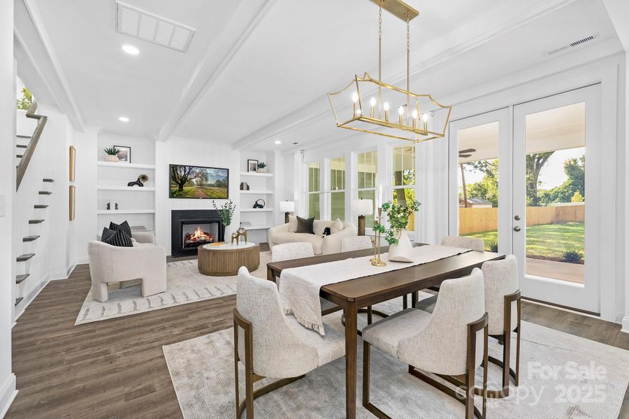 Furnished interior view inside a new home in , Charlotte (Image 6). Furnished interior view inside a new home in , Charlotte (Image 6).