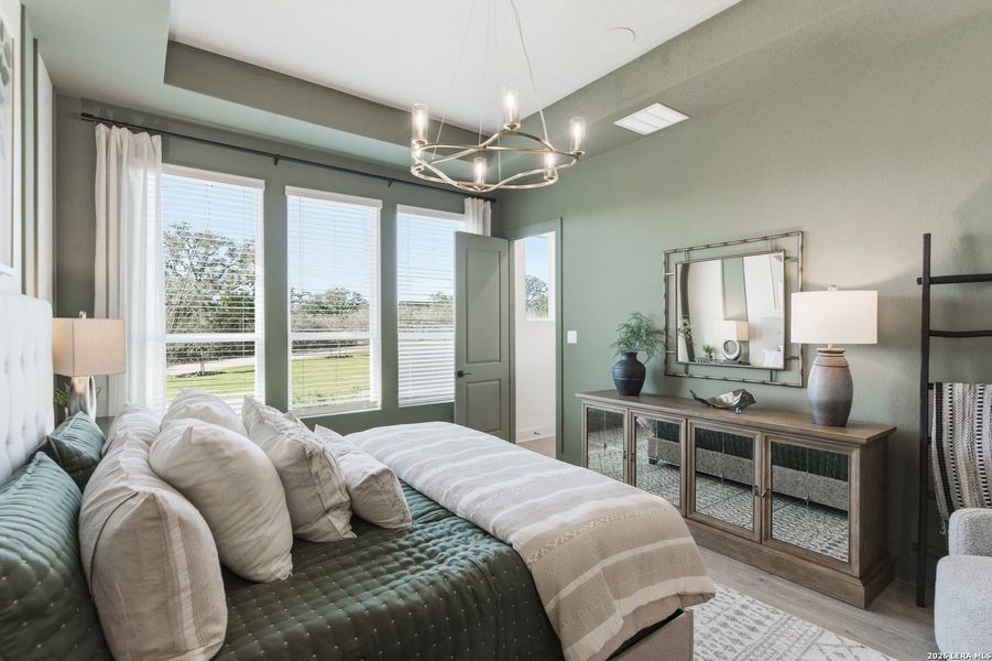 Furnished interior view inside a new home in Prominence, San Antonio (Image 36).