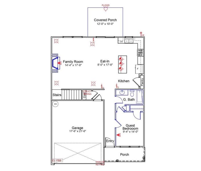 Meriweather Plan - 1st Floor Lot 173