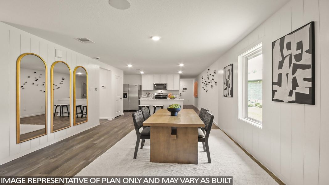 Furnished interior view inside a new home in Lexington Heights, Willis (Image 6).