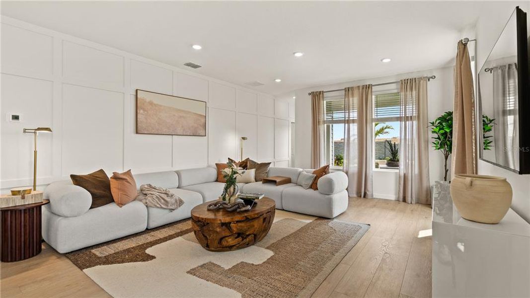 Furnished interior view inside a new home in , Clermont (Image 8).