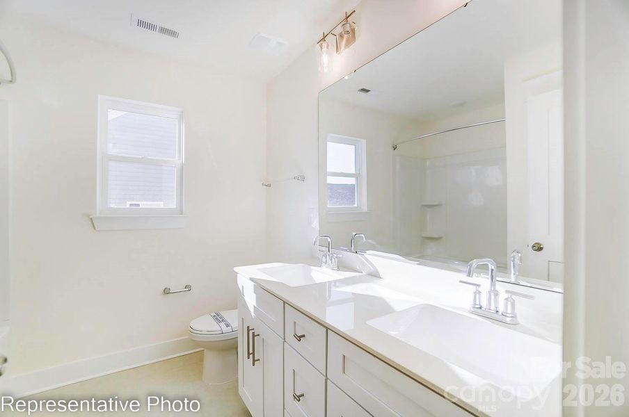 Furnished interior view inside a new home in Enclave at Riverdale, Huntersville (Image 13).