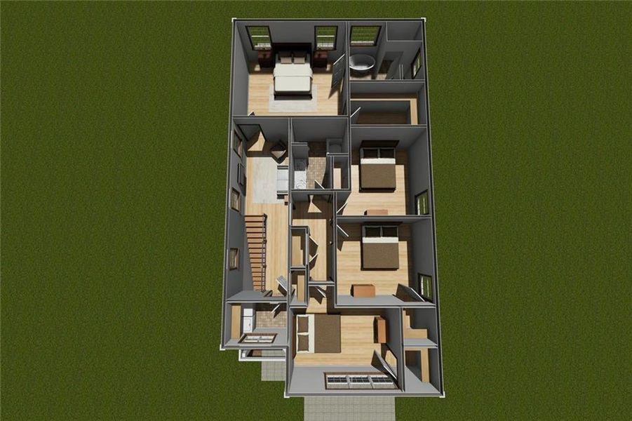 2D floor plan layout of this home in , Forest Park, GA (Image 7). 2D floor plan layout of this home in , Forest Park, GA (Image 7).