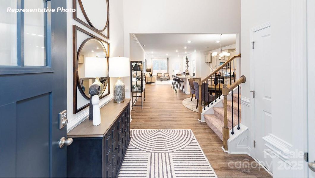 Furnished interior view inside a new home in Blackstone Bay Townhomes, Sherrills Ford (Image 18).