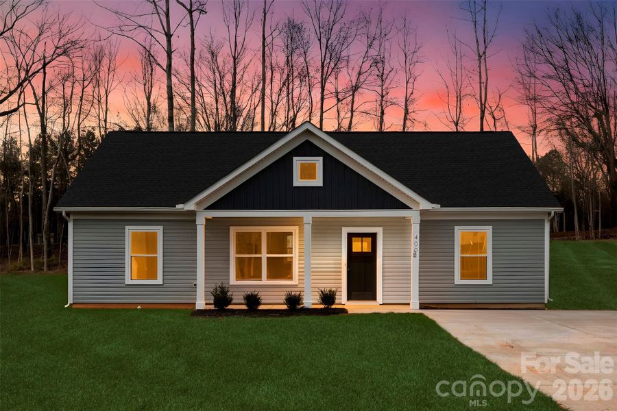 Front exterior of a new home in , Kings Mountain, NC, highlighting curb appeal (Image 24).