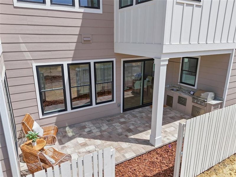 Exterior details and patio area of a home in , Newberry (Image 2). Exterior details and patio area of a home in , Newberry (Image 2).