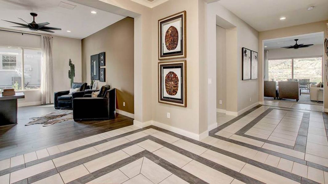 Representative furnished interior of a home built from the Shire by Taylor Morrison in Victory at Verrado Venture II Collection 55+, Buckeye (Image 5).