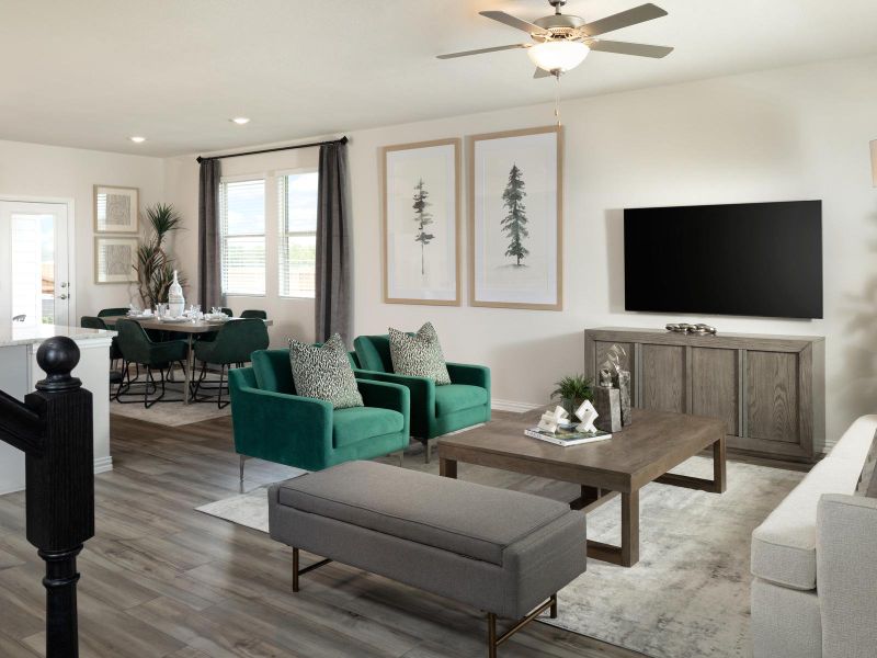 Furnished interior view inside a new home in Oak Ridge Park, Corinth (Image 6).