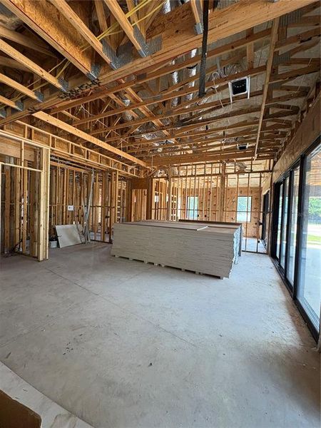 In-progress construction of a new home in College Park, Orlando, FL (Image 8).