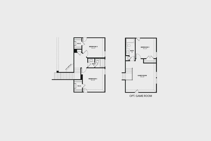 2D floor plan layout for the Princeton by Brightland Homes in Rio Vista at Kelly Ranch, Aledo, TX (Image 4). 2D floor plan layout for the Princeton by Brightland Homes in Rio Vista at Kelly Ranch, Aledo, TX (Image 4).