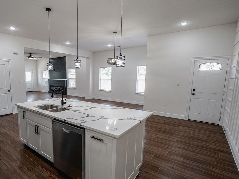 Furnished interior view inside a new home in , Dallas (Image 3).