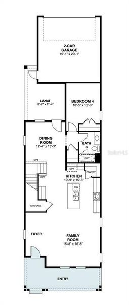 2D floor plan layout of this home in Weslyn Park, St. Cloud, FL (Image 3). 2D floor plan layout of this home in Weslyn Park, St. Cloud, FL (Image 3).