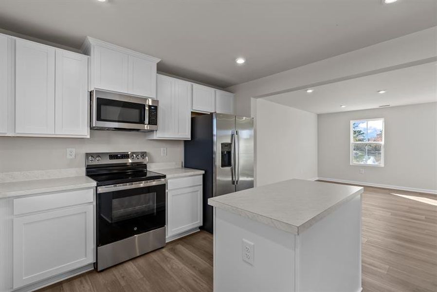 Furnished interior view inside a new home in South Mills Towns, South Mills (Image 2).