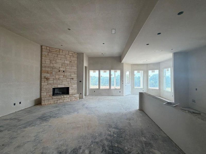 In-progress construction of a new home in Eagle Ridge Estates, Weatherford, TX (Image 6).