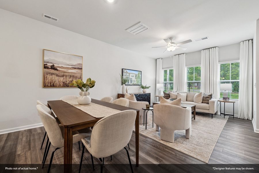 Furnished interior view inside a new home in Renaissance at White Oak, Garner (Image 6).