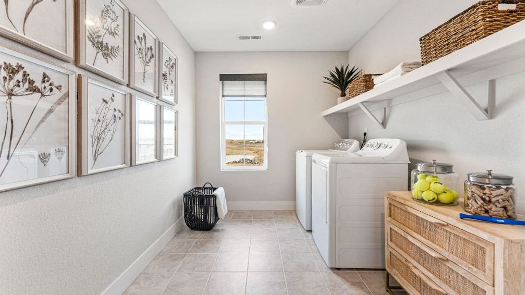 Furnished interior view inside a new home in The Aurora Highlands, Aurora (Image 19). Furnished interior view inside a new home in The Aurora Highlands, Aurora (Image 19).