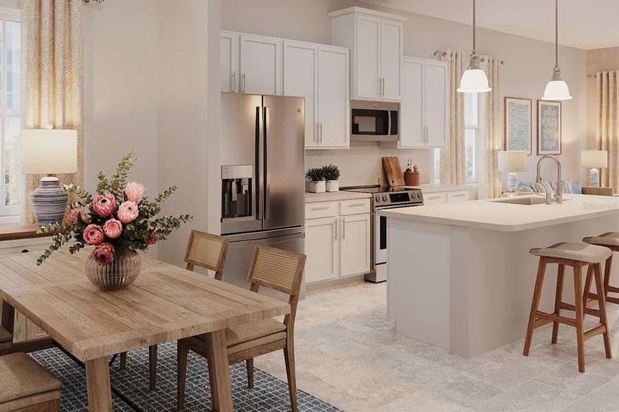 Furnished interior view inside a new home in Lake Mattie Preserve, Auburndale (Image 3).