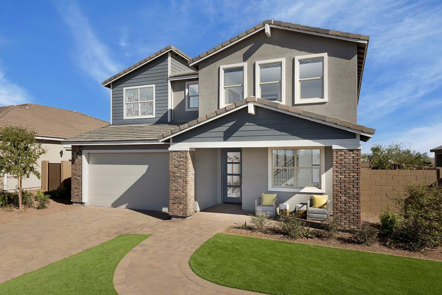 Representative exterior photo of a completed home built from the Lagoon by Mattamy Homes in Tierra Vistoso, Surprise, AZ (Image 23).