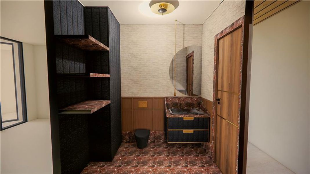 Furnished interior view inside a new home in , Atlanta (Image 16). Furnished interior view inside a new home in , Atlanta (Image 16).