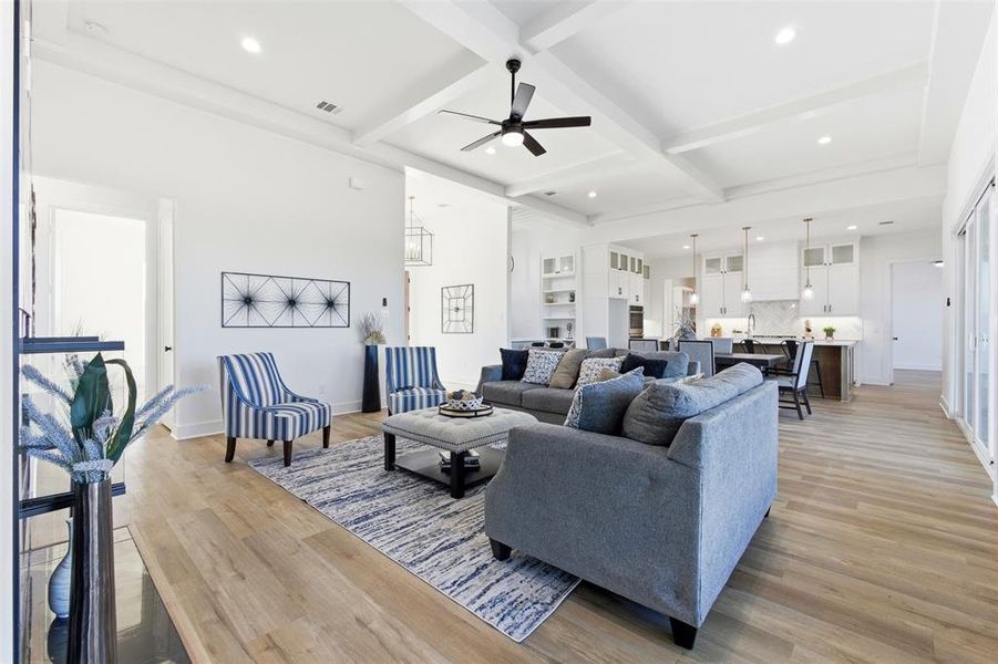 Furnished interior view inside a new home in , Waxahachie (Image 8).