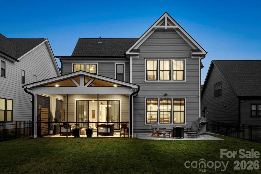 Exterior details and patio area of a home in Matthews Ridge Reserve, Matthews (Image 27). Exterior details and patio area of a home in Matthews Ridge Reserve, Matthews (Image 27).