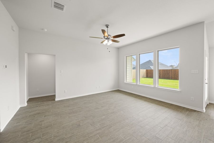 Front exterior of a new home in Terra Vella, Haslet, TX, highlighting curb appeal (Image 19).