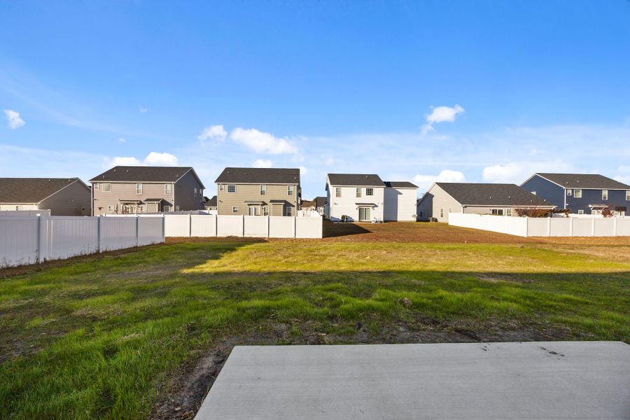 Exterior details and patio area of a home in Arbor Hills South II, Greenville (Image 29).