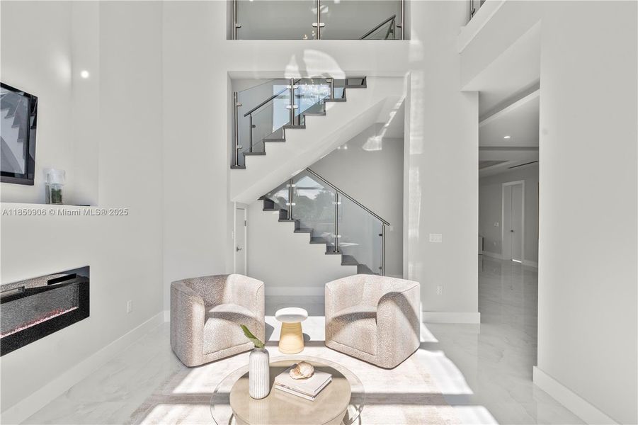 Furnished interior view inside a new home in , Miami (Image 41).