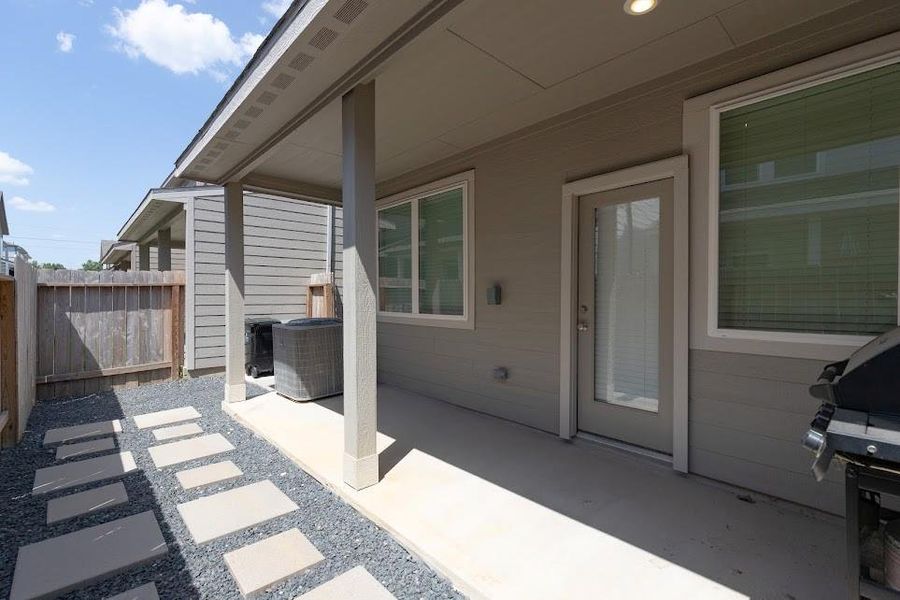 Exterior details and patio area of a home in , Houston (Image 29). Exterior details and patio area of a home in , Houston (Image 29).