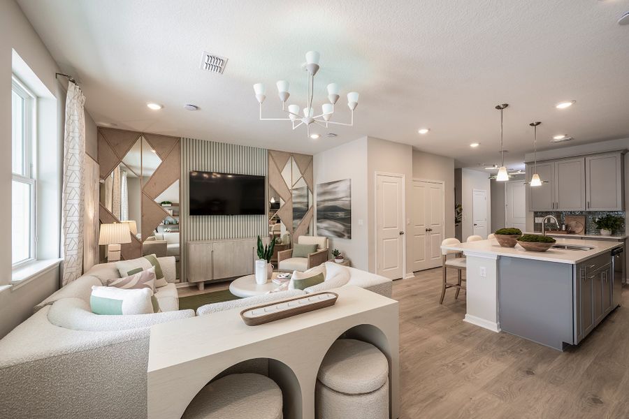 Representative furnished interior of a home built from the Providence by Beazer Homes in Aulin Square, Oviedo (Image 7).