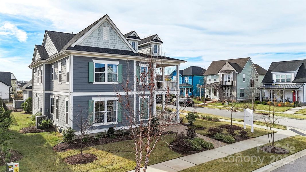 Front exterior of a new home in Riverwalk, Rock Hill, SC, highlighting curb appeal (Image 2).