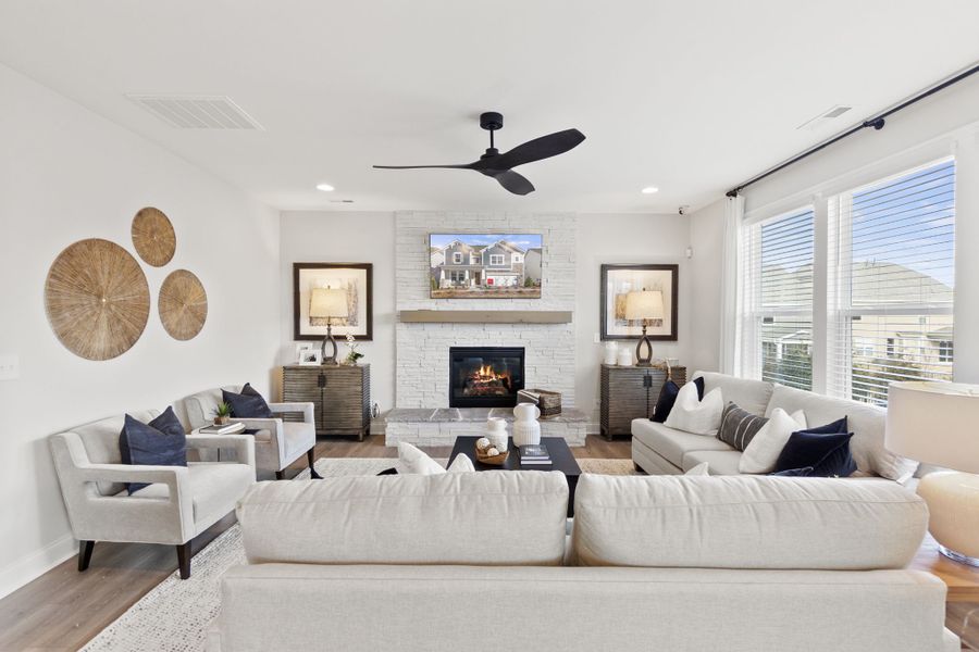 Representative furnished interior of a home built from the Somerset by Taylor Morrison in River Falls, Tega Cay (Image 3).