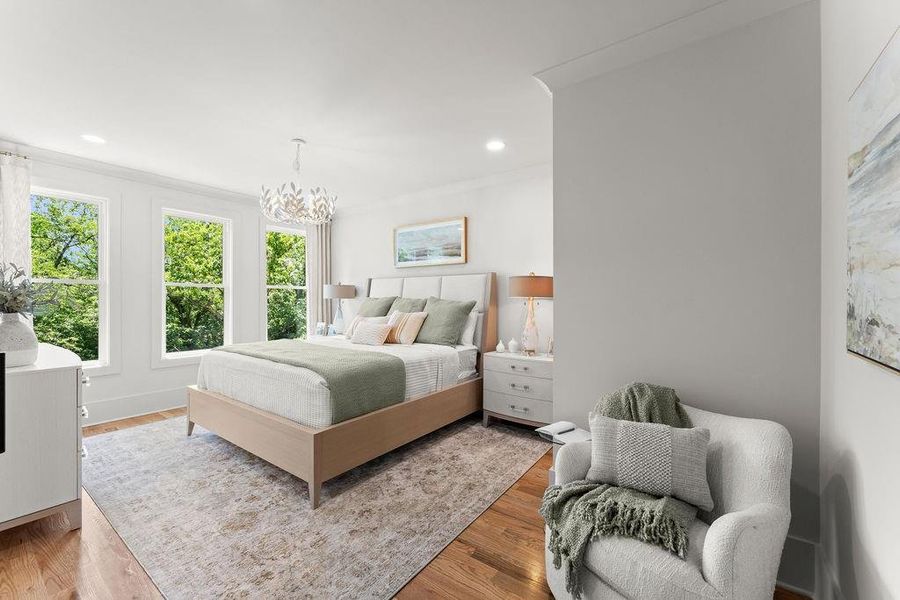 Furnished interior view inside a new home in , Marietta (Image 12).
