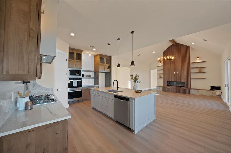 Furnished interior view inside a new home in , Weatherford (Image 10).