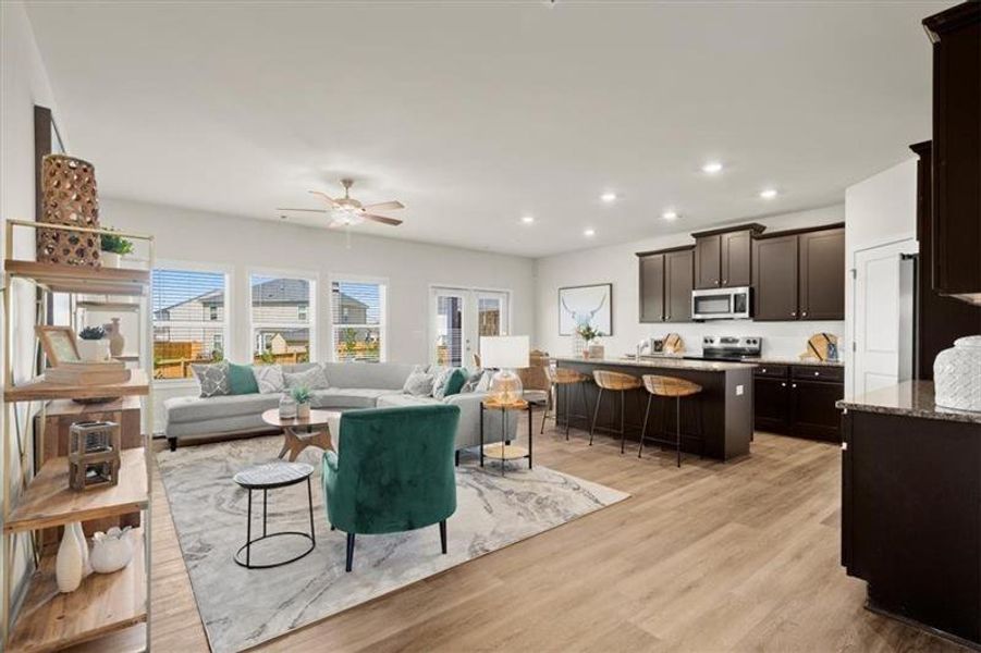 Furnished interior view inside a new home in , Dacula (Image 7).