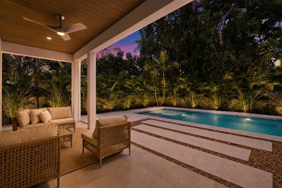 Exterior details and patio area of a home in , Sarasota (Image 3).