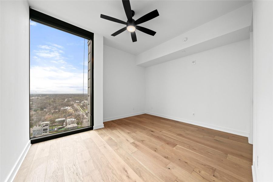 Primary bedroom with Eastern-facing views.