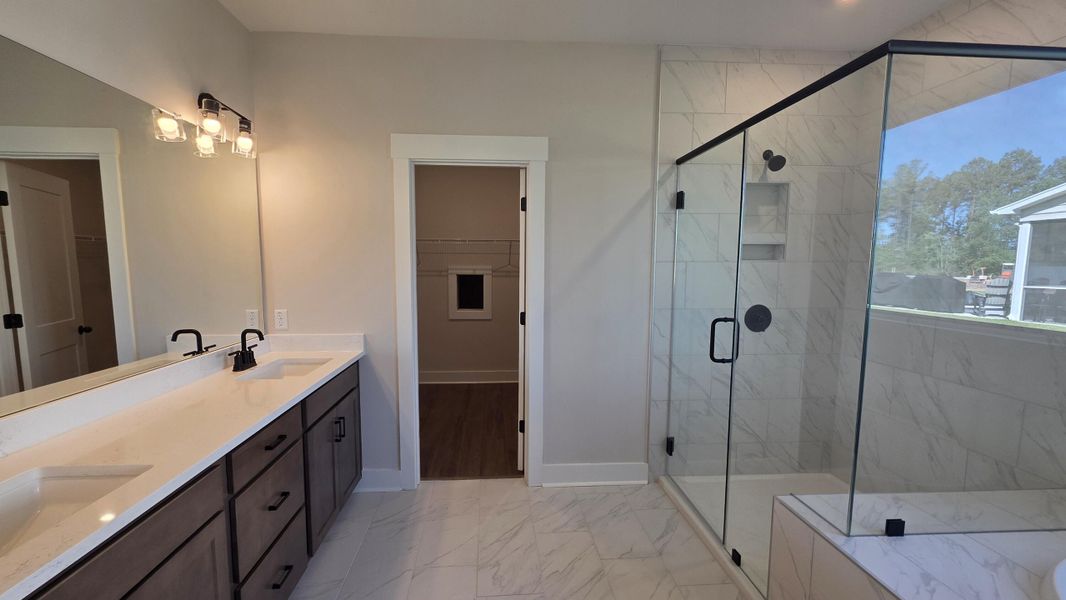 Furnished interior view inside a new home in The Enclave at French Quarter Creek, Huger (Image 6). Furnished interior view inside a new home in The Enclave at French Quarter Creek, Huger (Image 6).