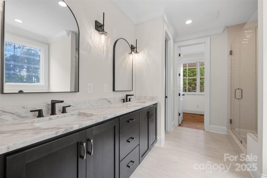 Furnished interior view inside a new home in , Clover (Image 15).