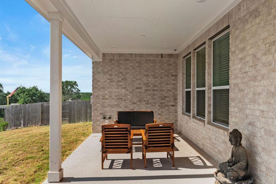 Plenty of room for a conversation out here!