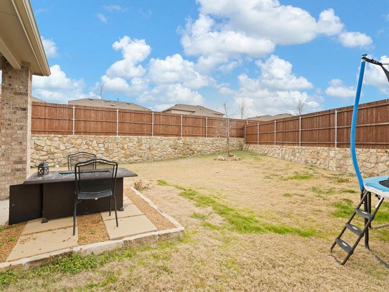 View of yard featuring a patio area