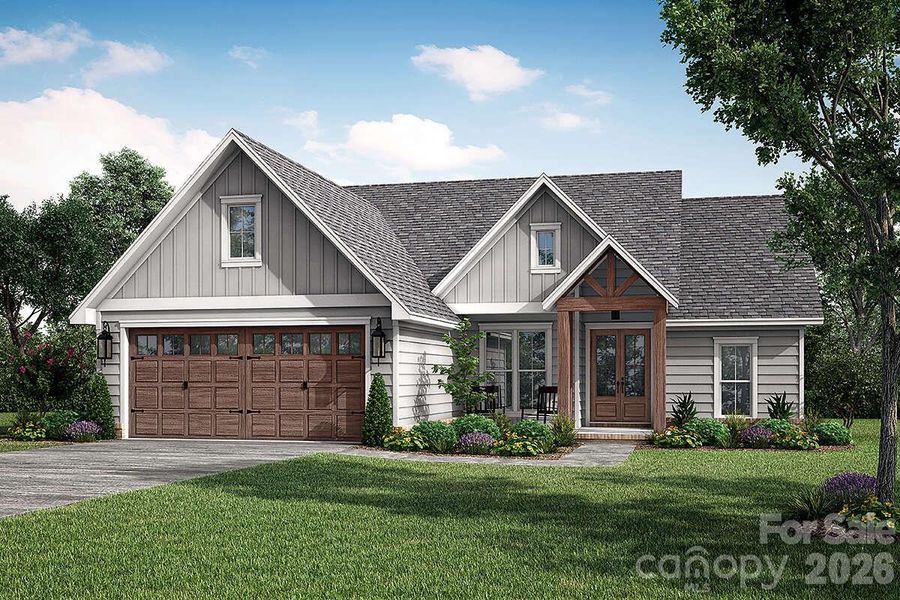 Front exterior of a new home in , Lenoir, NC, highlighting curb appeal (Image 15).