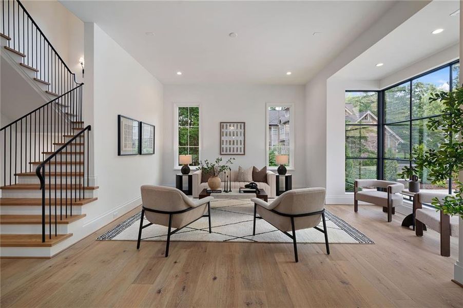 Furnished interior view inside a new home in , Atlanta (Image 39).
