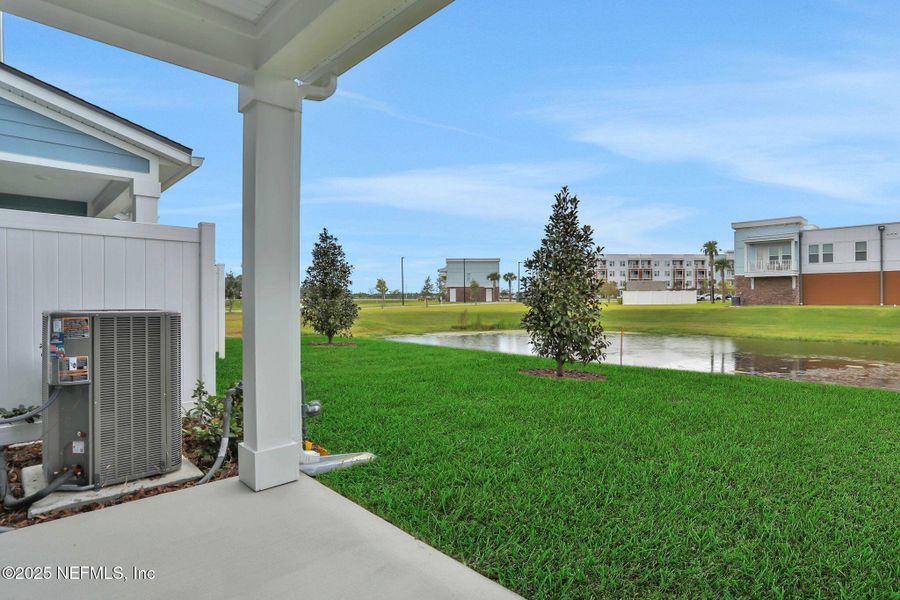 Exterior details and patio area of a home in Silver Landing at SilverLeaf, St. Augustine (Image 18).