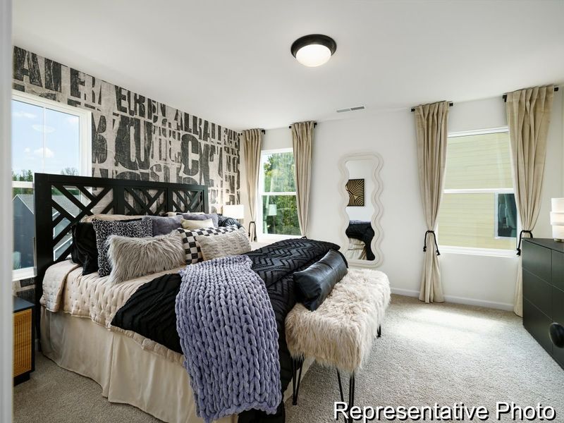 Furnished interior view inside a new home in Village at Reedy Creek Townhomes, Charlotte (Image 14).