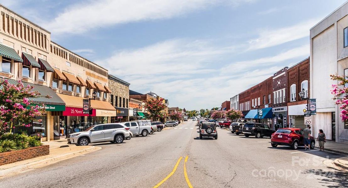 Looking down East Main Street