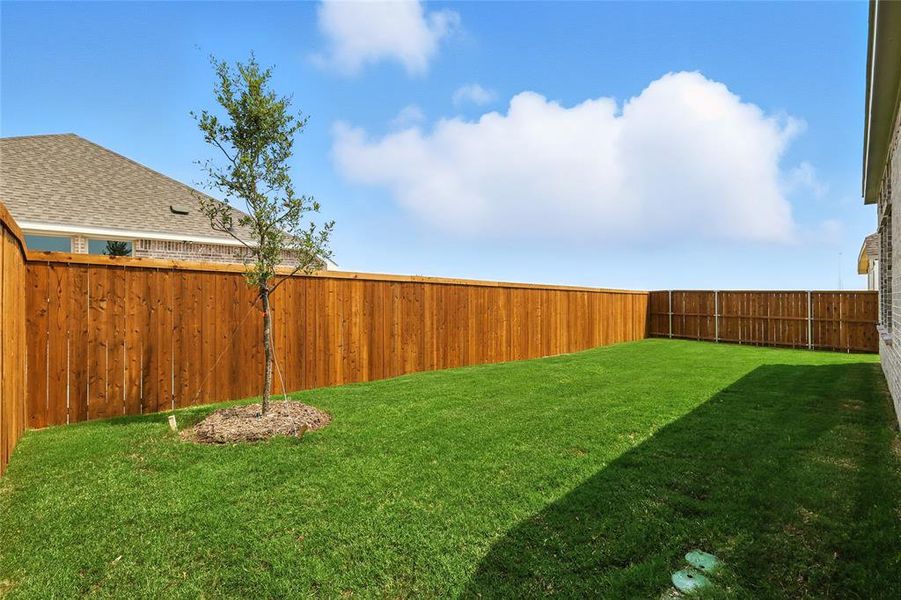 View of fenced backyard View of fenced backyard